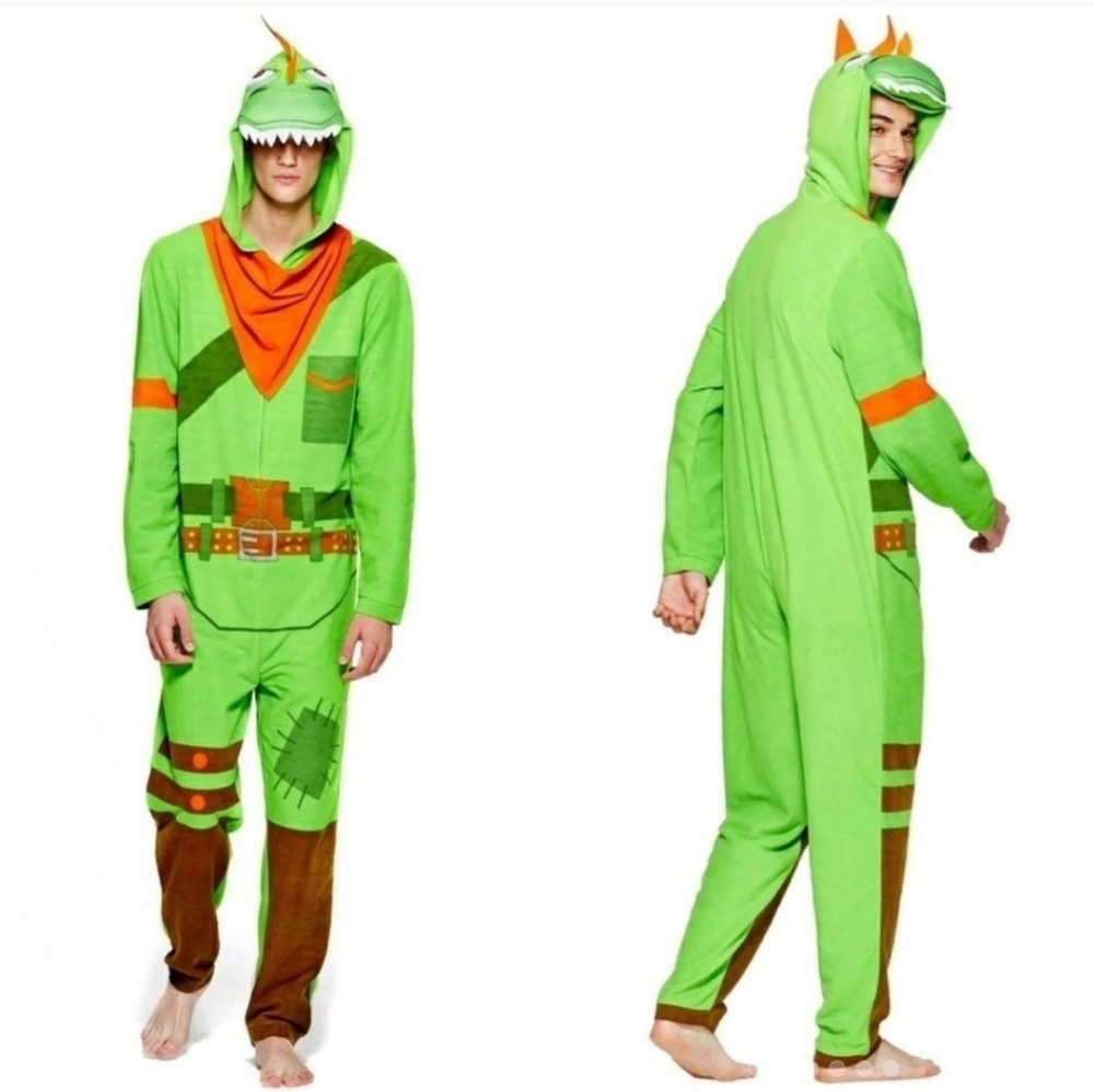 NWT! Fortnite Rex Onesie Uinion Suit Pajama mens